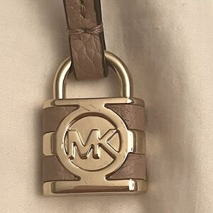 Michael Kors Tan Leather Key fob or bag charm